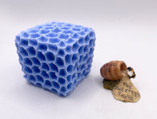 Load image into Gallery viewer, Handmade vegan soaps featuring a gorgeous honeycomb chunky design soap. crafted with natural French clays, activated charcoal and essential oils. a eco-friendly, zero waste gift that’s cruelty-free, skin-nourishing, and perfect for bee lovers and gifting. UK Small Business