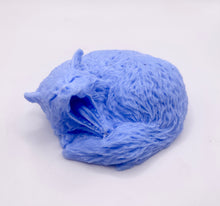 Load image into Gallery viewer, Handmade vegan soaps shaped as a yawning fox. crafted with natural French clays, activated charcoal and essential oils. a eco-friendly, zero waste gift that’s cruelty-free, skin-nourishing, and perfect for animal lovers and gifting. Small business UK