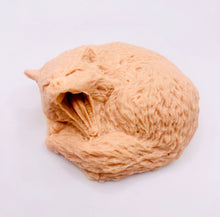 Load image into Gallery viewer, Handmade vegan soaps shaped as a yawning fox. crafted with natural French clays, activated charcoal and essential oils. a eco-friendly, zero waste gift that’s cruelty-free, skin-nourishing, and perfect for animal lovers and gifting. Small business UK