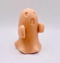 Load image into Gallery viewer, Handmade vegan soaps shaped as a cute ghost. crafted with natural French clays, activated charcoal and essential oils. a eco-friendly, zero waste gift that’s cruelty-free, skin-nourishing, and perfect for Halloween and gifting. Small Business UK