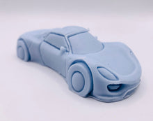 Load image into Gallery viewer, Car Gift | Fathers Day Gift | Gift for Him | Sports Car Vegan Soap 
This vegan, cruelty-free soap is designed for car lovers and speed enthusiasts! . Made with your choice of French clay and essential oil, it delivers a smooth, deep clean. 
Perfect for teenagers, Father’s Day, birthdays, or just because!
