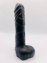 Load image into Gallery viewer, Novelty vegan soap in the shape of a penis with vein details. Highly realistic! Perfect for Pride Gifts UK, hen party gifts or fun secret Santa gift. Wrapped in beautiful eco friendly packaging. Small business UK.