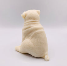 Load image into Gallery viewer, Pug | Pug Lover gift |  Dog lover , Christmas gift, Stocking filler, Secret Santa gift, Teacher gift, Sitting Pug Vegan Soap, Pug Owner 
This gorgeous, sitting Pug soap is available to purchase in your choice of colour and essential oil. The perfect gift for any Pug lover! Vegan and cruelty free. Eco conscious gift. Dog walker gift veterinarian gift