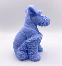Load image into Gallery viewer, Handmade vegan soaps featuring a large schnauzer dog, in beautiful eco friendly packaging. crafted with natural French clays, activated charcoal and essential oils. a eco-friendly, zero waste gift that’s cruelty-free, skin-nourishing, the perfect gift for dog lovers and animal lovers. small business UK