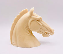 Load image into Gallery viewer, Handmade vegan soaps featuring a magnificent horse head sculpture. crafted with natural French clays, activated charcoal and essential oils. a eco-friendly, zero waste gift that’s cruelty-free, skin-nourishing, and perfect for animal lovers and equestrians. Small Business UK