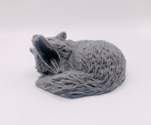 Load image into Gallery viewer, Handmade vegan soaps shaped as a yawning fox. crafted with natural French clays, activated charcoal and essential oils. a eco-friendly, zero waste gift that’s cruelty-free, skin-nourishing, and perfect for animal lovers and gifting. Small business UK