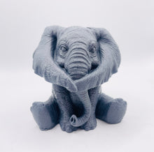 Load image into Gallery viewer, elephant gift UK Handmade vegan elephant-shaped soap in natural French clay, cruelty-free and eco-friendly, available in multiple clay colours and essential oil scents; a chunky, skin-nourishing zero-waste gift for animal lovers UK.