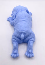 Load image into Gallery viewer, Handmade vegan soaps featuring a detailed shar pei dog design soap. crafted with natural French clays, activated charcoal and essential oils. a eco-friendly, zero waste gift thatās cruelty-free, skin-nourishing, and perfect for dog owner gifts and animal lovers. small business UK