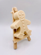 Load image into Gallery viewer, Christmas Gift | Secret Santa Gift | Stocking Filler | Father Christmas Gift | Santa Claus Gift | Christmas Tree Gift | Handmade Vegan Soap Gift | Gingerbread Man Gift | Gonk Gift | Gingerbread Man Vegan Soap. Eco conscious gifts. 
Add a touch of festivity to your bathroom with this gorgeous, chunky gingerbread man soap. Available in your choice of colour and essential oil. Vegan and cruelty free.
