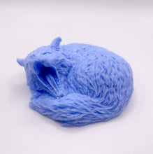 Load image into Gallery viewer, Handmade vegan soaps shaped as a yawning fox. crafted with natural French clays, activated charcoal and essential oils. a eco-friendly, zero waste gift that’s cruelty-free, skin-nourishing, and perfect for animal lovers and gifting. Small business UK