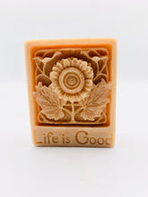 Load image into Gallery viewer, Handmade vegan soaps featuring a set of two positive quote soaps, gift boxed in beautiful eco friendly packaging. embrace your dreams and life’s good wording. crafted with natural French clays, activated charcoal and essential oils. a eco-friendly, zero waste gift that’s cruelty-free, skin-nourishing, and perfect for birthday gifts and friendship gifts. Small Business UK