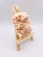 Load image into Gallery viewer, Handmade vegan soaps featuring a pig surrounded with bubbles with a scrubbing brush in beautiful eco friendly packaging. crafted with natural French clays, activated charcoal and essential oils. a eco-friendly, zero waste gift that’s cruelty-free, skin-nourishing, the perfect gift for any pig or animal lover. UK Small Business