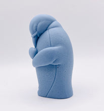 Load image into Gallery viewer, Handmade vegan soaps featuring a penguin holding a love heart packaged in beautiful eco friendly packaging crafted with natural French clays, activated charcoal and essential oils. a eco-friendly, zero waste gift that’s cruelty-free, skin-nourishing, and perfect for penguin lovers, christmas gifts and animal themed gifts. small business UK