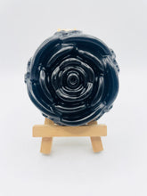Load image into Gallery viewer, Handmade vegan soaps featuring a detailed rose flower. crafted with natural French clays, activated charcoal and essential oils. a eco-friendly, zero waste gift that’s cruelty-free, skin-nourishing, and perfect for friendship gifts and Mother’s Day. Small business UK