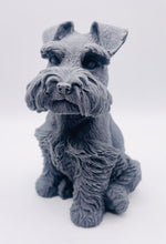 Load image into Gallery viewer, Handmade vegan soaps featuring a large schnauzer dog, in beautiful eco friendly packaging. crafted with natural French clays, activated charcoal and essential oils. a eco-friendly, zero waste gift that’s cruelty-free, skin-nourishing, the perfect gift for dog lovers and animal lovers. small business UK