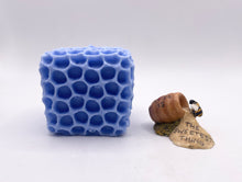 Load image into Gallery viewer, Handmade vegan soaps featuring a gorgeous honeycomb chunky design soap. crafted with natural French clays, activated charcoal and essential oils. a eco-friendly, zero waste gift that’s cruelty-free, skin-nourishing, and perfect for bee lovers and gifting. UK Small Business