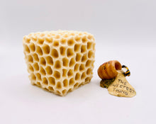 Load image into Gallery viewer, Handmade vegan soaps featuring a gorgeous honeycomb chunky design soap. crafted with natural French clays, activated charcoal and essential oils. a eco-friendly, zero waste gift that’s cruelty-free, skin-nourishing, and perfect for bee lovers and gifting. UK Small Business