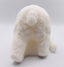 Load image into Gallery viewer, Handmade vegan soaps featuring a huge lazy polar bear with his bum up in the air. gift boxed in beautiful eco friendly packaging. crafted with natural French clays, activated charcoal and essential oils. a eco-friendly, zero waste gift that’s cruelty-free, skin-nourishing, the perfect gift for polar bear lovers, Christmas gifts or for animal lover gifts. small business UK