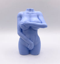 Load image into Gallery viewer, Handmade vegan soaps featuring an athletic female sculpture, packaged in beautiful eco friendly packaging. crafted with natural French clays, activated charcoal and essential oils. a eco-friendly, zero waste gift that’s cruelty-free, skin-nourishing, the perfect gift for valentines or pride gifts. small business UK