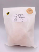Load image into Gallery viewer, Handmade vegan soaps featuring a chunky gnome with a flower on his hat and a flower in his hand . gift boxed in beautiful eco friendly packaging. crafted with natural French clays, activated charcoal and essential oils. a eco-friendly, zero waste gift that’s cruelty-free, skin-nourishing, the perfect gift for gnome lovers and nature lovers. UK Small Business