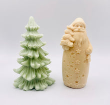 Load image into Gallery viewer, Handmade vegan Father Christmas and Christmas tree shaped vegan soaps gift boxed beautifully in eco friendly packaging. crafted with natural French clays, activated charcoal and essential oils. a eco-friendly, zero waste gift that’s cruelty-free, skin-nourishing, and perfect for animal lovers.
Perfect for Christmas gifts, secret Santa and stocking fillers. Small business UK