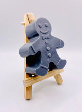 Load image into Gallery viewer, Christmas Gift | Secret Santa Gift | Stocking Filler | Father Christmas Gift | Santa Claus Gift | Christmas Tree Gift | Handmade Vegan Soap Gift | Gingerbread Man Gift | Gonk Gift | Gingerbread Man Vegan Soap. Eco conscious gifts. 
Add a touch of festivity to your bathroom with this gorgeous, chunky gingerbread man soap. Available in your choice of colour and essential oil. Vegan and cruelty free.