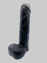 Load image into Gallery viewer, Novelty vegan soap in the shape of a penis with vein details. Highly realistic! Perfect for Pride Gifts UK, hen party gifts or fun secret Santa gift. Wrapped in beautiful eco friendly packaging. Small business UK.