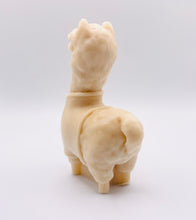 Load image into Gallery viewer, Handmade vegan soaps featuring a llama or alpaca wearing a jumper and sunglasses wrapped in beautiful eco friendly packaging crafted with natural French clays, activated charcoal and essential oils. a eco-friendly, zero waste gift that’s cruelty-free, skin-nourishing, and perfect for alpaca or llama gifts and animal themed gifts. small business UK