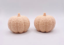 Load image into Gallery viewer, Handmade vegan soaps featuring a set of two chunky pumpkins gift boxed in beautiful eco friendly packaging crafted with natural French clays, activated charcoal and essential oils. a eco-friendly, zero waste gift that’s cruelty-free, skin-nourishing, and perfect gift for autumn lovers and halloween gifts. small business UK