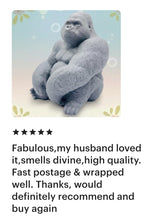 Load image into Gallery viewer, Large Gorilla Vegan Soap | Gorilla Gift | Animal Themed Gifts UK