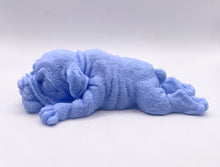 Load image into Gallery viewer, Handmade vegan soaps featuring a detailed shar pei dog design soap. crafted with natural French clays, activated charcoal and essential oils. a eco-friendly, zero waste gift thatās cruelty-free, skin-nourishing, and perfect for dog owner gifts and animal lovers. small business UK