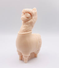 Load image into Gallery viewer, Handmade vegan soaps featuring a llama or alpaca wearing a jumper and sunglasses wrapped in beautiful eco friendly packaging crafted with natural French clays, activated charcoal and essential oils. a eco-friendly, zero waste gift that’s cruelty-free, skin-nourishing, and perfect for alpaca or llama gifts and animal themed gifts. small business UK