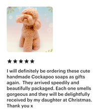 Load image into Gallery viewer, Cockapoo Dog Gift | Handmade Vegan Soap | Cockapoo Decor | Dog Lover Decor UK