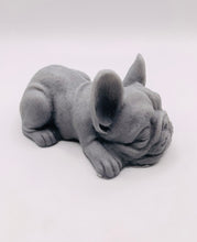 Load image into Gallery viewer, French Bulldog Gift | bulldog Frenchie gift | Frenchie dog Gift | unique dog Gift | pet gift | Sleepy French Bulldog Vegan Soap
Our sleepy French Bulldog soap is almost too cute to use — but we promise, your skin will thank you! This snoozy little pup, complete with a cute heart on his bum, is handmade with your choice of French clay and essential oil, so you get a bar that’s as unique as you are.Perfect for dog lovers, self-care enthusiasts, or anyone who just really wants an adorable bulldog in thei
