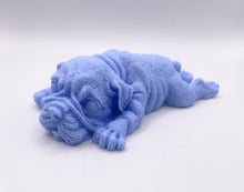 Load image into Gallery viewer, Handmade vegan soaps featuring a detailed shar pei dog design soap. crafted with natural French clays, activated charcoal and essential oils. a eco-friendly, zero waste gift thatās cruelty-free, skin-nourishing, and perfect for dog owner gifts and animal lovers.