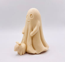Load image into Gallery viewer, Ghost Walking Dog Vegan Soap
This charming soap features a friendly ghost out for a stroll with their loyal pup. Perfect for Halloween lovers or anyone who enjoys a touch of spooky decor. Made with gentle, skin-loving ingredients, it’s as fun to display as it is to use. A gift for ghost fans and dog lovers alike!
🎨 French Clay Colour Options:
• Pink Clay for a soft pink
• Charcoal for a grey tone
• Yellow Clay for a soft yellow shade
• Indigo Powder for a blue tone
• Red Clay for a rich dark