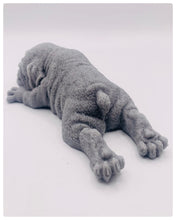 Load image into Gallery viewer, Handmade vegan soaps featuring a detailed shar pei dog design soap. crafted with natural French clays, activated charcoal and essential oils. a eco-friendly, zero waste gift thatās cruelty-free, skin-nourishing, and perfect for dog owner gifts and animal lovers. small business UK