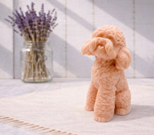 Load image into Gallery viewer, Cute cockapoo dog-shaped vegan soap gift