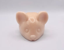 Load image into Gallery viewer, Handmade vegan soaps featuring a chunky mouse soap in beautiful eco friendly packaging. crafted with natural French clays, activated charcoal and essential oils. a eco-friendly, zero waste gift that’s cruelty-free, skin-nourishing, the perfect gift for any mouse or animal lover. UK Small Business