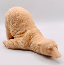 Load image into Gallery viewer, Handmade vegan soaps featuring a huge lazy polar bear with his bum up in the air. gift boxed in beautiful eco friendly packaging. crafted with natural French clays, activated charcoal and essential oils. a eco-friendly, zero waste gift that’s cruelty-free, skin-nourishing, the perfect gift for polar bear lovers, Christmas gifts or for animal lover gifts. small business UK