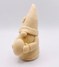 Load image into Gallery viewer, Handmade vegan soaps featuring a gorgeous gnome holding his easter egg packaged in beautiful eco friendly packaging. crafted with natural French clays, activated charcoal and essential oils. a eco-friendly, zero waste gift that’s cruelty-free, skin-nourishing, the perfect gift for any easter hamper or gnome lover. UK Small Business