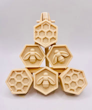 Load image into Gallery viewer, Bee Gift | Teacher Gift | Birthday gift, Christmas gift, Stocking filler, Secret Santa gift, Bee & Honeycomb Vegan Soaps - Set of 6 - Gift Boxed
Our set of six, bee and honeycomb design soaps are the bee's knees, made with natural clays and essential oils to make your skin buzz with happiness.
Gift boxed in eco-friendly packaging, because saving the planet is sweeter than honey!
Available in your choice of colour and essential oil: