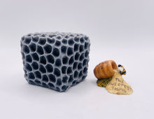 Load image into Gallery viewer, Handmade vegan soaps featuring a gorgeous honeycomb chunky design soap. crafted with natural French clays, activated charcoal and essential oils. a eco-friendly, zero waste gift that’s cruelty-free, skin-nourishing, and perfect for bee lovers and gifting. UK Small Business