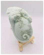 Load image into Gallery viewer, Dinosaur Gift | dinosaur Lover Gift | dragon Lover Gift | alternative Gift | Dragon & Egg Vegan Soap Check out this majestic dragon guarding a mysterious, enchanting egg – all captured in a luxurious bar of soap! Vegan, cruelty-free, and elegantly wrapped in eco-friendly packaging. All our soaps are made with natural clays and essential oils to gently cleanse and nourish your skin. Plus, they come in eco-friendly packaging so you can feel good about your purchase and the environment.