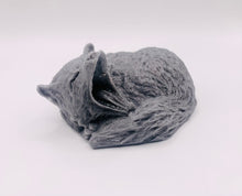 Load image into Gallery viewer, Handmade vegan soaps shaped as a yawning fox. crafted with natural French clays, activated charcoal and essential oils. a eco-friendly, zero waste gift that’s cruelty-free, skin-nourishing, and perfect for animal lovers and gifting. Small business UK