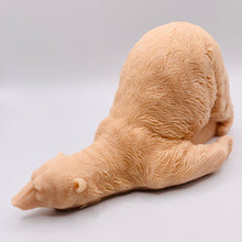 Load image into Gallery viewer, Handmade vegan soaps featuring a huge lazy polar bear with his bum up in the air. gift boxed in beautiful eco friendly packaging. crafted with natural French clays, activated charcoal and essential oils. a eco-friendly, zero waste gift that’s cruelty-free, skin-nourishing, the perfect gift for polar bear lovers, Christmas gifts or for animal lover gifts. small business UK