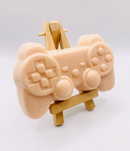 Load image into Gallery viewer, Handmade vegan soaps shaped as a video game controller. crafted with natural French clays, activated charcoal and essential oils. a eco-friendly, zero waste gift that’s cruelty-free, skin-nourishing, and perfect for gamers and gifting.