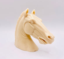 Load image into Gallery viewer, Handmade vegan soaps featuring a magnificent horse head sculpture. crafted with natural French clays, activated charcoal and essential oils. a eco-friendly, zero waste gift that’s cruelty-free, skin-nourishing, and perfect for animal lovers and equestrians. Small Business UK
