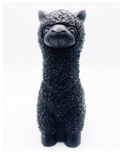 Load image into Gallery viewer, Handmade vegan soap featuring a cute detailed alpaca / llama. crafted with natural French clays, activated charcoal and essential oils. a eco-friendly, zero waste gift that’s cruelty-free, skin-nourishing, and perfect for animal lovers and llama alpaca lovers. Small Business UK