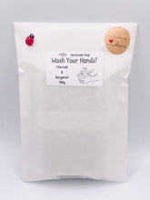 Load image into Gallery viewer, Our unique “Wash Me” soap features a playful design of a pair of hands washing under a tap, complete with the words “WASH ME” imprinted at the bottom. Made from 100% vegan, cruelty-free ingredients, our soap is as kind to the planet as it is to your skin. Customise your bar by choosing your favourite colour and essential oil.
zero waste gifts UK. handmade gifts UK. Handmade home style UK. BrIrish made. Handmade UK. Modern gifts UK. Vegan soap UK.